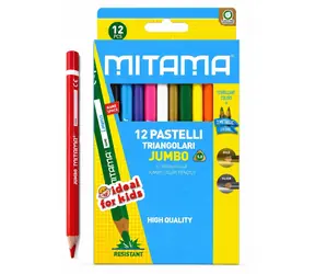 Mitama JUMBO / Pastelky / trojhranné / 5 mm tuha / 12 ks