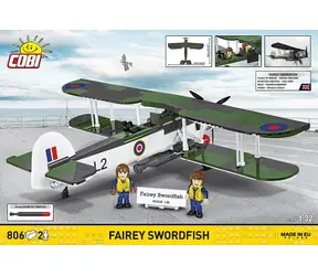 COBI 5770 Fairey Swordfish / Plastová stavebnice / 1:32 / 806 dílků / 2 figurky / od 9 let