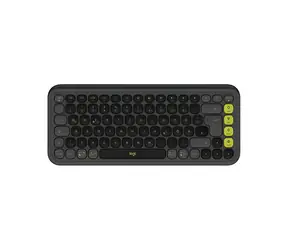 Logitech POP ICON Keys grafitová - DE / Bezdrátová klávesnice / 2,4 GHz / Bluetooth / DE layout