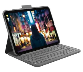 Logitech Slim Folio šedá / Pouzdro s klávesnicí / iPad (10. generace) / ES rozložení