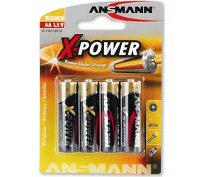Ansmann X-Power / Nenabíjecí baterie AA / 4 ks / Blistr