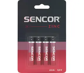 Sencor / Baterie AAA zinkouhlíková / 1,5 V / 4 ks