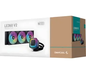 Deepcool LE360 V2 černá / AIO vodní chladič CPU / 3x 120 mm / 2100 RPM / 31,6 dB / ARGB