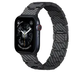 Pitaka Carbon Fiber Link Band Retro / Řemínek / Apple Watch 42/44/45/49 mm / karbonové vlákno