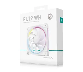 DEEPCOOL FL12 bílá / Ventilátor / 120mm / ARGB Gen2 / PWM