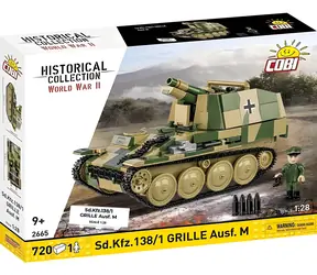 COBI 2665 Samohybné dělo Grille Ausf. M Sd.Kfz.138/1 / Stavebnice / 1:28 / 720 dílků / od 9 let