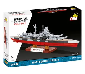 COBI 4853 Battleship Tirpitz / Stavebnice / 593 dílků / 1:700 / od 8 let