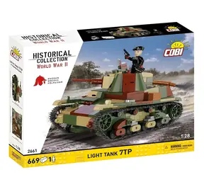 COBI 2661 Polský lehký tank 7TP / Stavebnice / 1:28 / 669 dílků / od 8 let