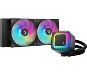 DEEPCOOL LE240 V2 černá / AIO vodní chladič CPU / 2x 120mm / ARGB / 31,6 dB / AMD + Intel