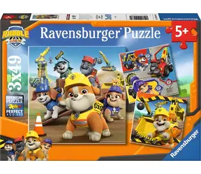 RAVENSBURGER Puzzle Pracovní vozidla Rubble & Crew / 3x49 dílků / od 5 let