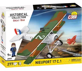 COBI 2997 Nieuport 17 C.1 Georges Guynemer / Stavebnice / 1:32 / 277 kostek / 1 figurka / od 9 let