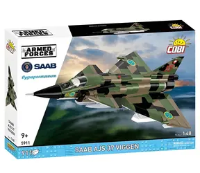 COBI 5911 Saab AJS 37 Viggen / Stavebnice / 911 dílů / 1:48 / od 9 let