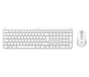 Logitech Signature Slim Combo MK950 off-white / Bezdrátová sada klávesnice a myši / DE rozložení
