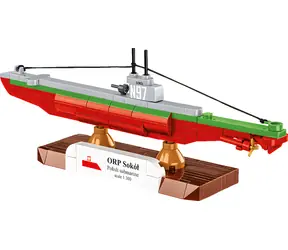 COBI 4863 ORP Sokół Ponorka II WW / Stavebnice / 1:300 / 142 kostek / od 7 let