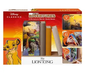 Revell Tiny Adventures Disney Lví král / Dřevěná stavebnice / Knižní koutek / 82 dílků / LED osvětlení / od 14 let