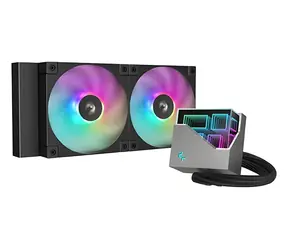 DeepCool LT240 ARGB černá / Vodní chlazení CPU / AIO / 240 mm / LGA1700 / AM4 / AM5