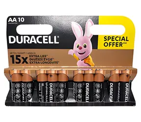 Duracell Basic AA / Alkalická baterie / 1,5 V / 10 ks