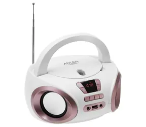 Adler AD 1181wc bílá měděná / CD přehrávač / MP3 / FM rádio / AUX / USB / 2x2 W