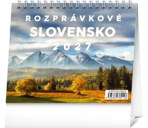 NOTIQUE Rozprávkové Slovensko 2027 / Stolní kalendář / týdenní / 16,5 x 13 cm