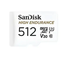 SanDisk High Endurance Monitoring microSDXC 512GB + adaptér / Paměťová karta / Class 10 / čtení: 100 MB/s