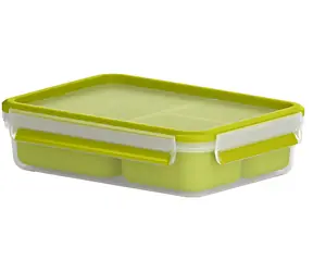 Tefal Master Seal TO GO K3100412 zelená / Obdélníková dóza na jídlo / 1,2 l / plastová