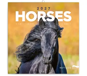 Notique Horses – Christiane Slawik 2027 / Poznámkový kalendář / 30 × 30 cm