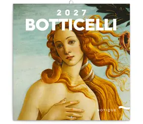 NOTIQUE Sandro Botticelli 2027 / Poznámkový kalendář / 30 x 30 cm