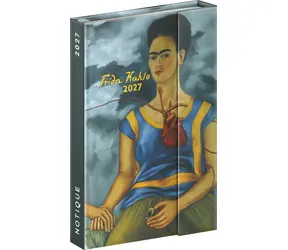 NOTIQUE Frida Kahlo 2027 / Týdenní magnetický diář / CZ a SK kalendárium / 11 × 16 cm