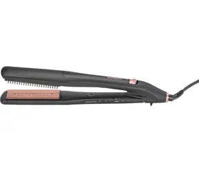 BaByliss ST596E černá / Parní žehlička na vlasy / 5 teplot 170–230 °C / Advanced Ceramics / odnímatelné hřebínky