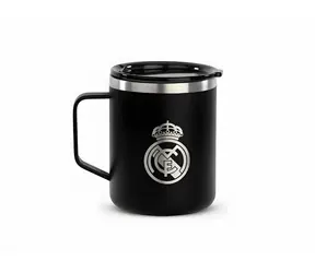 Runbott Real Madrid Black / Termohrnek / 400 ml / nerezová ocel