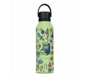 Runbott Mii Retro Gamer Sharp Green / Termoláhev / 600 ml / nerez / vakuová izolace / 32 h