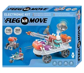 Boffin Fleg Move / Elektronická stavebnice / 201 součástek / 110 projektů / od 8 let