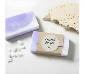 Creativ Company Kreativní sada Výroba mýdla Square Lilac / Kreativní sada / mramorování / barevné blokování