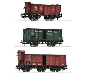 Roco 6600223 K.Bay.Sts.B. / 3dílná sada nákladních vozů / H0 (1:87) / epocha I / délka 318 mm / od 14 let