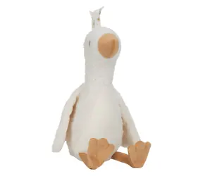 Little Dutch Usínáček husa Newborn Naturals / Plyšová hračka / od narození / USB-C