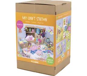 Creativ Company Maxi box se zásuvkami Dekorování / Kreativní sada / Foam Clay / bambulky / zažehlovací korálky