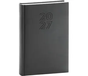 NOTIQUE Aprint 2027 černá / Denní diář / A5 / česko-slovenské kalendárium