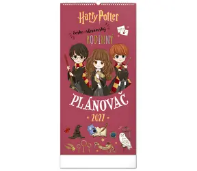 NOTIQUE Rodinný plánovací Harry Potter 2027 / Nástěnný kalendář / 21 × 42 cm