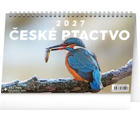 NOTIQUE České ptactvo 2027 / Stolní kalendář / 23,1 × 14,5 cm