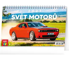 NOTIQUE Svět motorů 2027 / Stolní kalendář / 23,1 × 14,5 cm