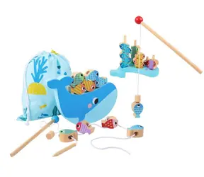2Kids Toys Motorická hra 3 v 1 Velryba / Motorická hračka / od 3 let / FSC dřevo