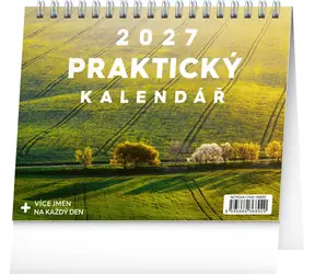 NOTIQUE Praktický kalendář s citáty 2027 / Stolní kalendář / 16,5 x 13 cm / týdenní