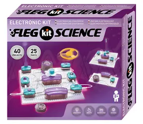 Boffin Fleg Science / Elektronická stavebnice / 25 součástek / 40 projektů / od 8 let
