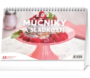 NOTIQUE Múčniky a sladkosti 2027 / Stolní kalendář / 23,1 × 14,5 cm / slovenské kalendárium