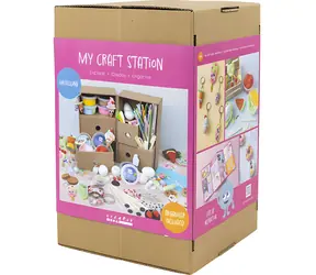 Creativ Company Kreativní sada Maxi box Modelování / Modelovací sada / Silk Clay + Foam Clay + třpytivá hmota