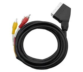 AMIKO / Propojovací kabel / 3× RCA – SCART / 2 m