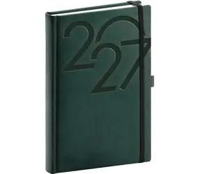 NOTIQUE Ajax 2027 zelená / Denní diář / 15 × 21 cm