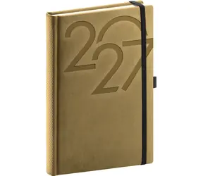 NOTIQUE Ajax 2027 zlatý / Denní diář / 15 x 21 cm
