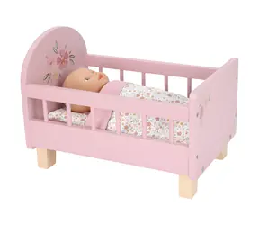 Little Dutch Postýlka pro panenky s peřinkou Pink / Nábytek pro panenky / FSC dřevo / od 3 let