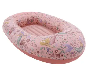 Little Dutch Dreamy Mermaid růžová / Nafukovací člun / 100 × 67 cm / nosnost 18 kg / od 3 let